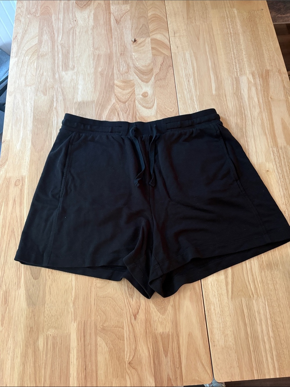 Women's Black Super Comfy Drawstring Shorts